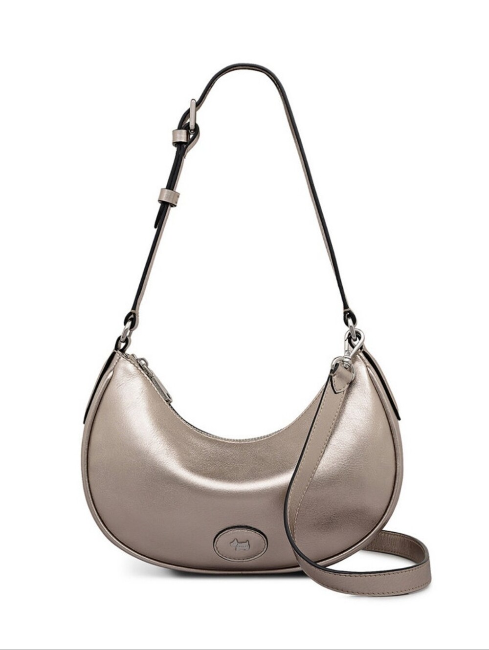 Radley London Heath Crescent Metallic Small Ziptop Shoulder Bag #luxury